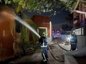 bomberos voluntarios,adeje,bomberos,incendio,inundación,fuego,aguas torrenciales,lluvias